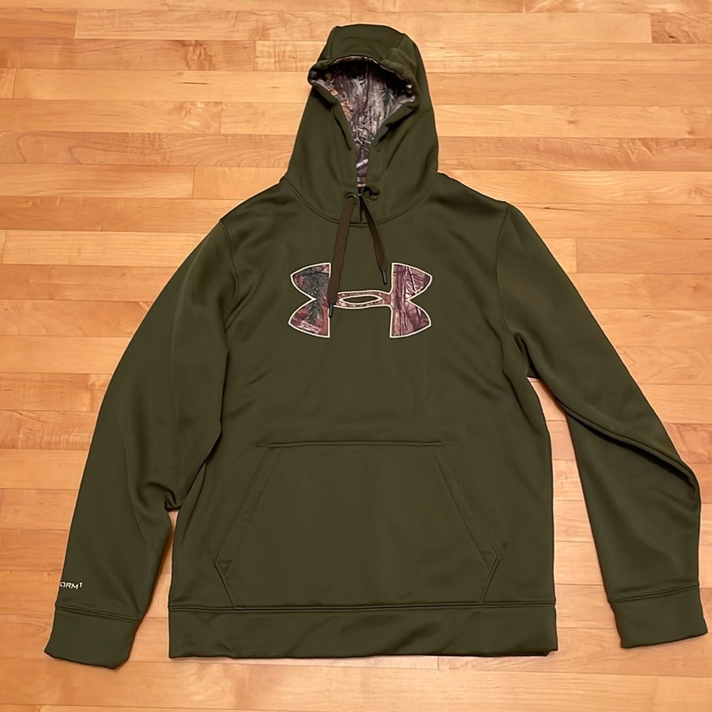 Under Armor Storm Hunter Green Hoodie